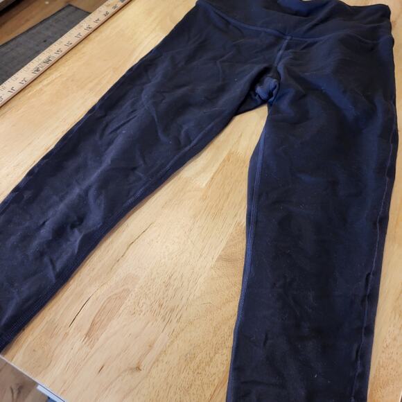 Prana Black Leggings Size Small 24" Waist 19" Inseam 26" Long - Picture 2 of 8